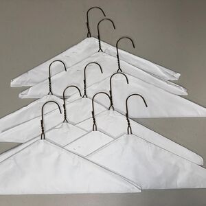 Dry Cleaner Standard Metal Coat Hangers 10 Pack Closet Organization Space Saving